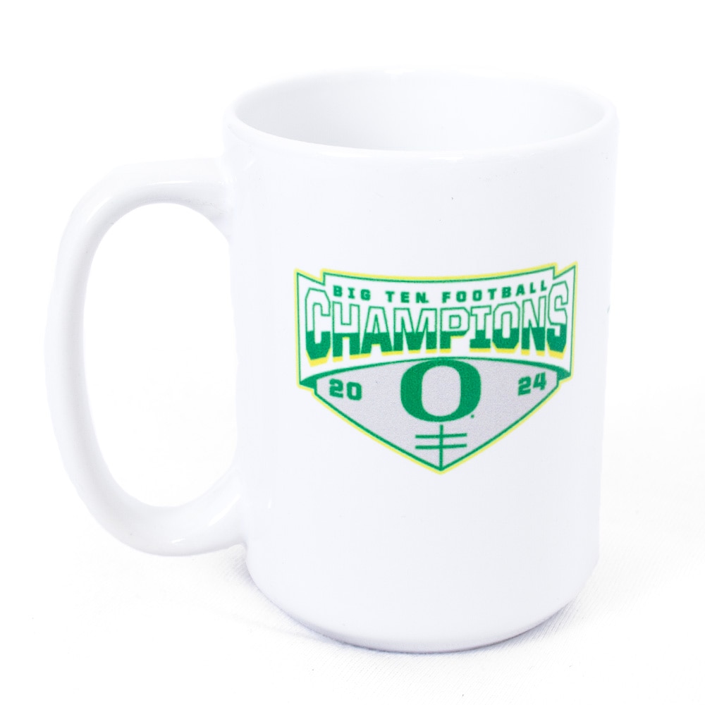 Big Ten Champs, Logo Brand, White, Traditional Mugs, Ceramic, Home & Auto, Football, 15 ounce, 2024 schedule design, 916377